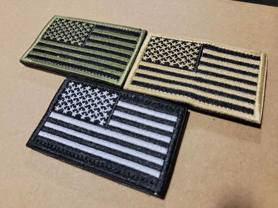 American Flag Patches USA Flag Patch 2" x 3.25" inch hook & loop closure - Image 4 of 4