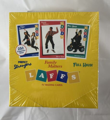 Tarjeta coleccionable de TV Laffs caja sin abrir 36 paquetes casa completa Bob Saget novato 1991 - Imagen 1 de 5