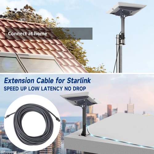 50ft/15. Replacement Cable For Starlink Gen3 V3 IP68 Waterproof 1200Mbps - Zdjęcie 3 z 24