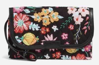 え。 Vera Bradley Trimmed Wristlet Signature Cotton 24780-R45 Tangerine