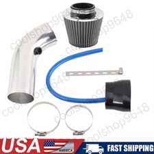 3'' Universal Car Cold Air Intake Kit Filter Induction Kit Hose Pipe Silver