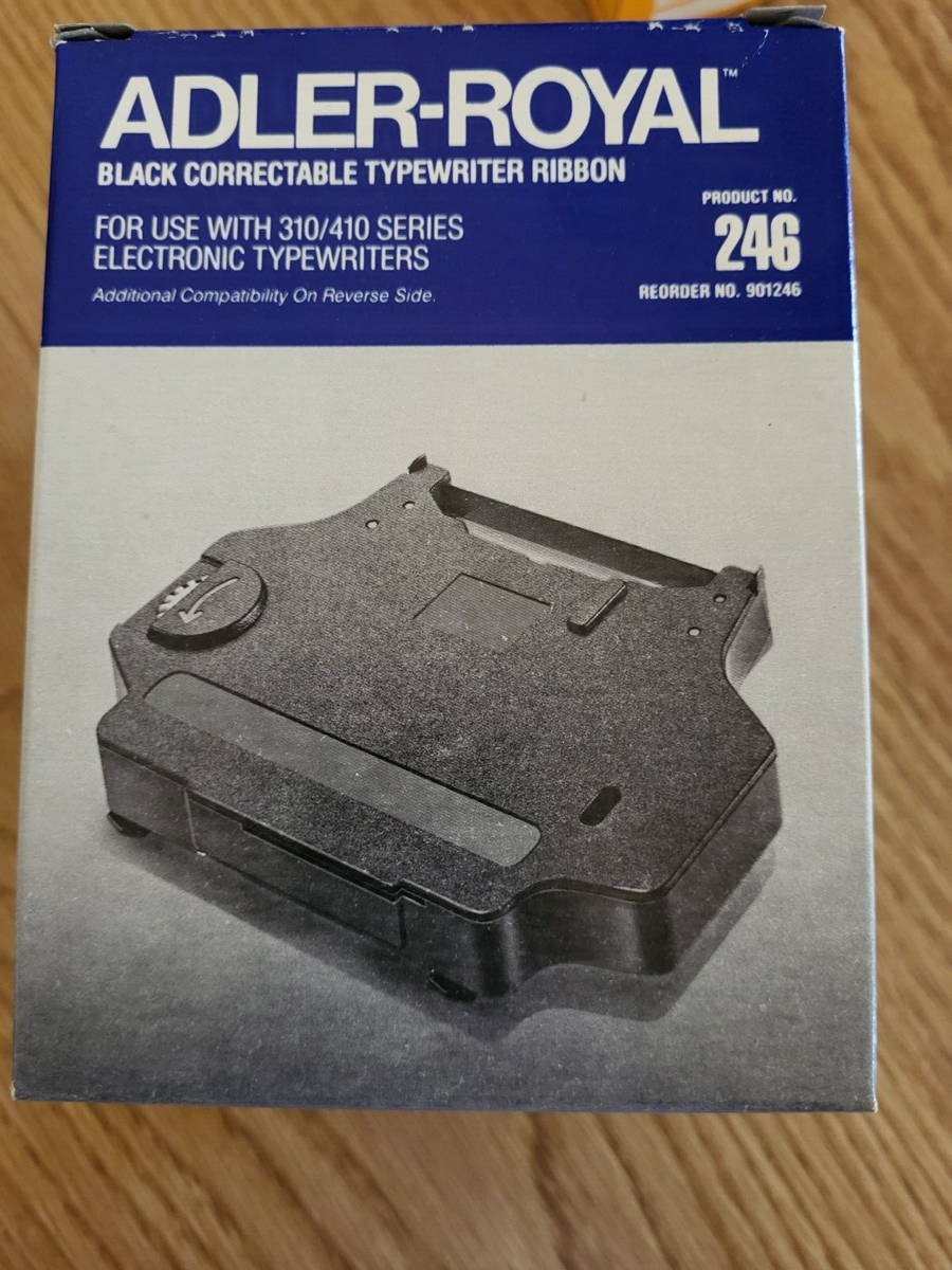 6 box Adler Royal IBM Black Correctable Typewriter Ribbon 6 box Adler Royal IBM Black Correctable Typewriter Ribbon
