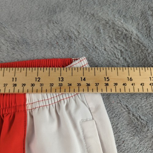 Adidas Track Pants Youth Large Black Red White Trefoil Colorblock Joggers - Picture 6 of 12