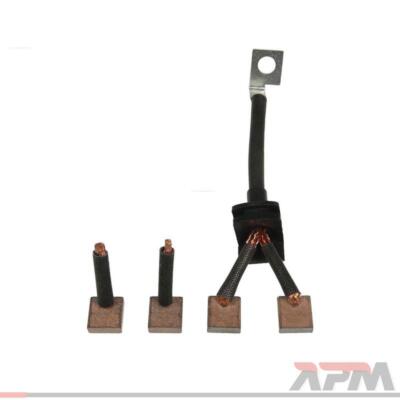 Charbons De Démarreur AS-PL SB5028 – Lot De 4 Balais – Compatible Références 019711, JASX69704 – 7x11,9x14,1 Mm - 7