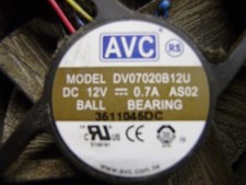 AVC DV07020B12U Lüfter & A25B-MAC Kühlkörper & GV6YEBGBC Mounting