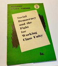 1951 Polictical booklet The Fight For working Class Unity Marxist study themes