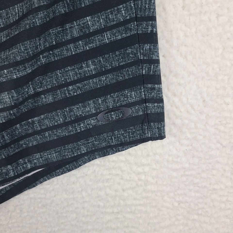 Pantalones Cortos Oakley Para Hombre 38 Negro Verde Oscuro 10" Entrepierna Informal Rendimiento Golf Chino Foto 2 de 4