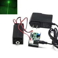 Green Dot 532nm 100mW 200mW Focusable Laser Diode Module TTL Fan 12V Adapter