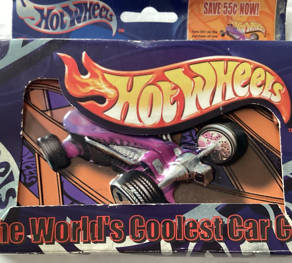 2001 Hot Wheels Playing Cards  2 decks In Collectible Tin Box Sealed *Read* - Image 3 of 4