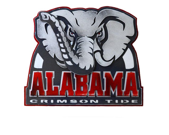 Hex Head University Of Alabama Big Al Mascot 3d Metal Artwork