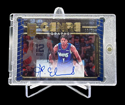 2022-23 Panini Donruss Elite Anthony Edwards Genre Graphs Blue /25 GG-ANT