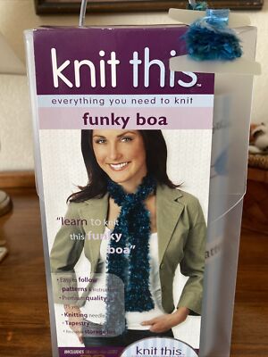 Knit this funky boa Kit w/DVD | eBay