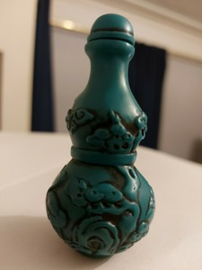 Handmade Collectable Exquisite Jade (?) Carving Cranes & Trees, Vintage Chinese?