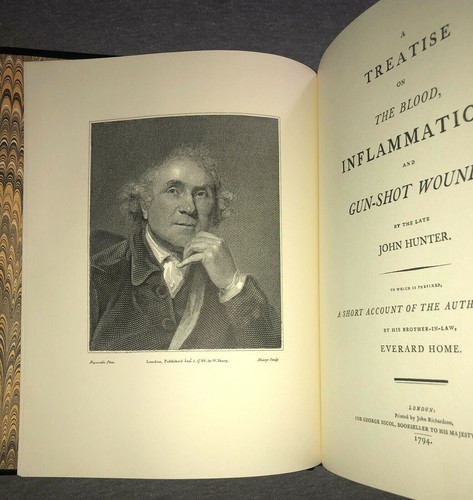 Treatise on Blood, Inflammation, & Gun-Shot Wounds ~ Hunter ~ Leather Gold Book - Imagen 6 de 9