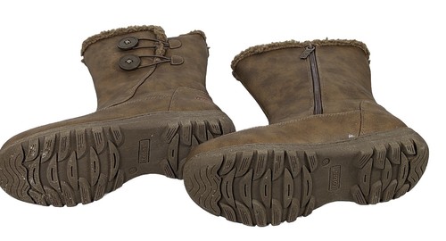 Totes Nala 100-0872 Talla 8M Botas de Cuero Marrón Impermeables para Todo Clima - Imagen 6 de 6