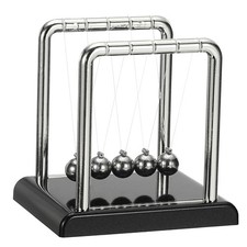 Newtons Cradle, Newton's Cradle Pendulum 5 Balance Balls, Black, S