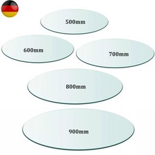 Glastisch Tischplatte Glas Tisch Glasplatte Glasscheibe Rund Ø50/60/70/80/90 cm
