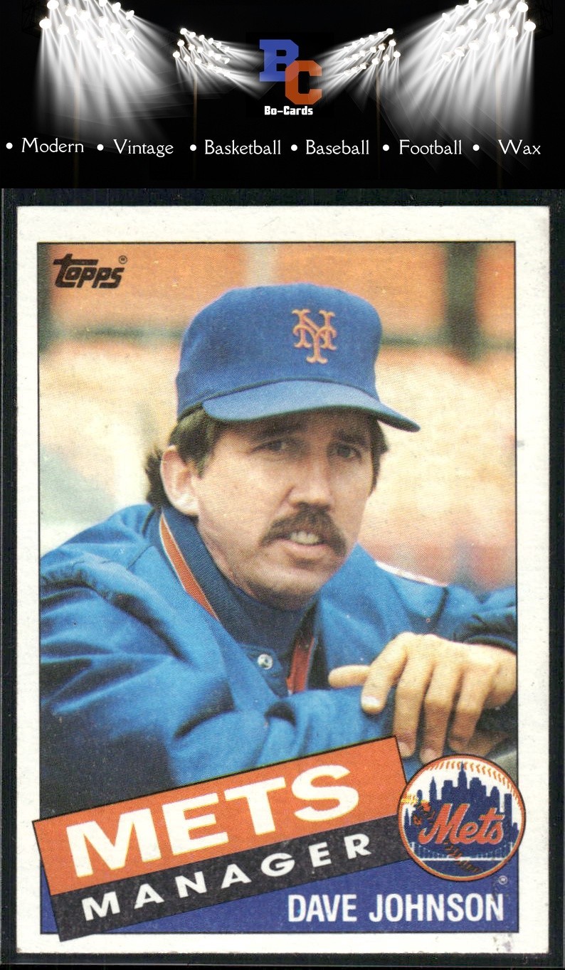 1985 Topps #492 Dave Johnson Autograph