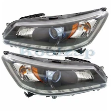 CAPA For 14-15 Accord Hybrid Headlight Headlamp Head Light Lamp w/Bulb PAIR SET