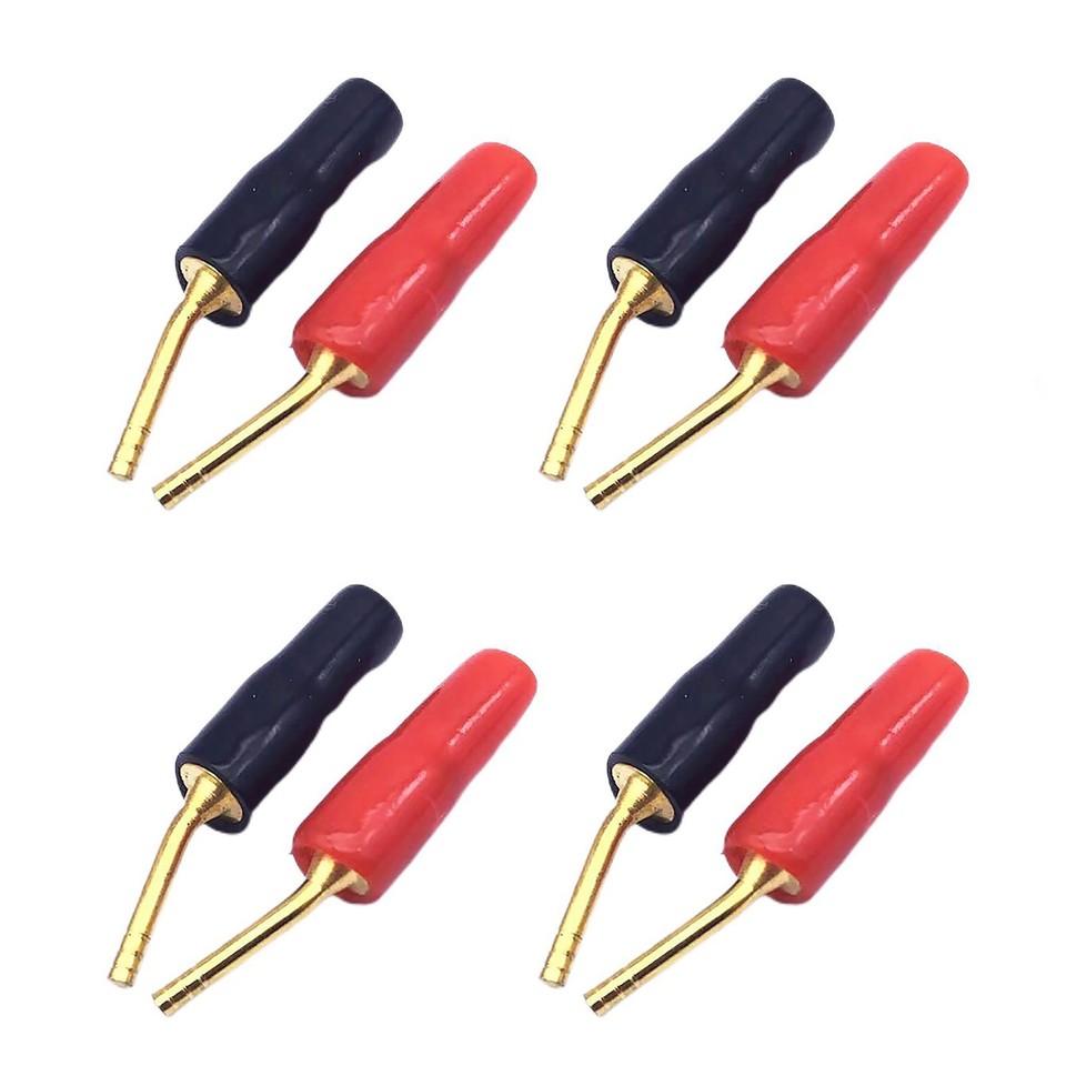 8PCS 2mm Pin Copper Banana Plug Audio Speaker Wire Jack Cable Connector ...