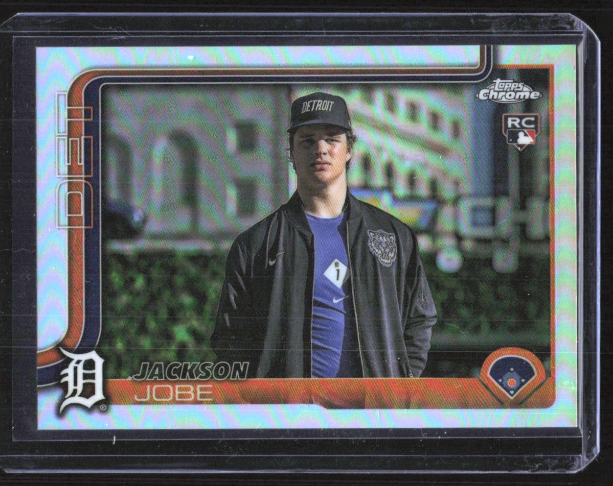 2025 Topps Chrome Update Jackson Jobe RC Refractor Image Variation Tigers #USC48