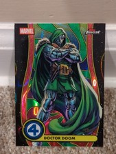 2026 Topps Finest Fantastic Four Doctor Doom Blacklight Green /99