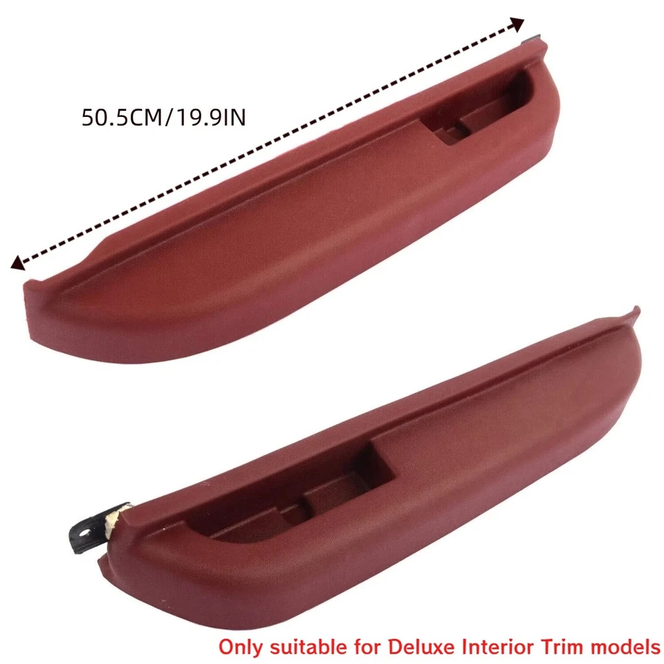 2X Apoyabrazos de puerta delantera derecha roja apto para Chevrolet GMC 1990-94 C/K 1500 2500 3500 Foto 3 de 4