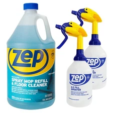 Zep Spray Mop Refill & Floor Cleaner – Streak-Free Shine for Hard Floors – 1