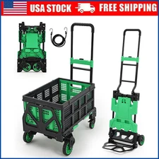 2 in 1 Folding Hand Truck 330 LBS Capacity Dolly Cart with Wheels Hand Truck