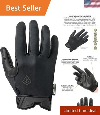 Men s Lightweight Patrol Glove | Skin Tight Goatskin Palm with Touchscreen Ca...