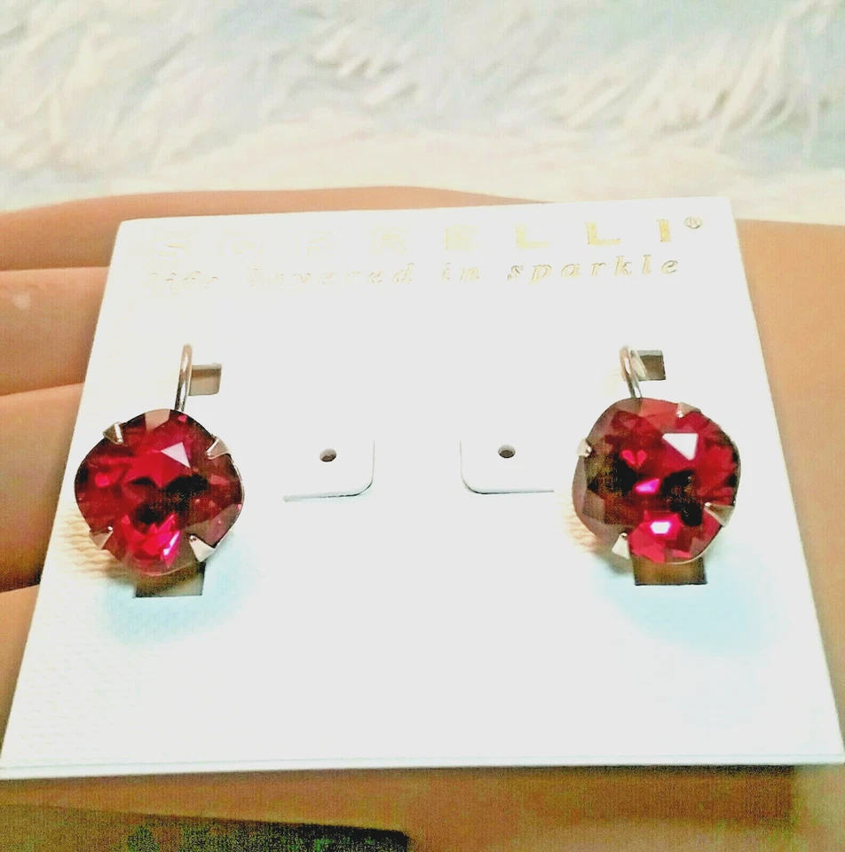 *NUEVO* Y *RETIRADO* ~ Sorrelli ~ "ROJO - SIAM " ~ Gota Corte Cojín ~ PENDIENTES  Foto 2 de 4