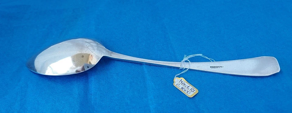 Fin del ataúd - Moneda del período de la República Temprana cucharada de plata: c. 1800 por I. A. Shaw Foto 4 de 4