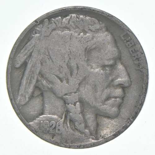 1926 (P) Indian Head Buffalo Nickel Average Circ *2607