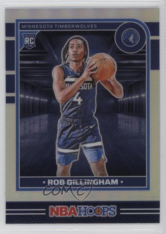 2024 Panini NBA Hoops Rookies Premium Silver Prizm Rob Dillingham Rookie RC 1u6
