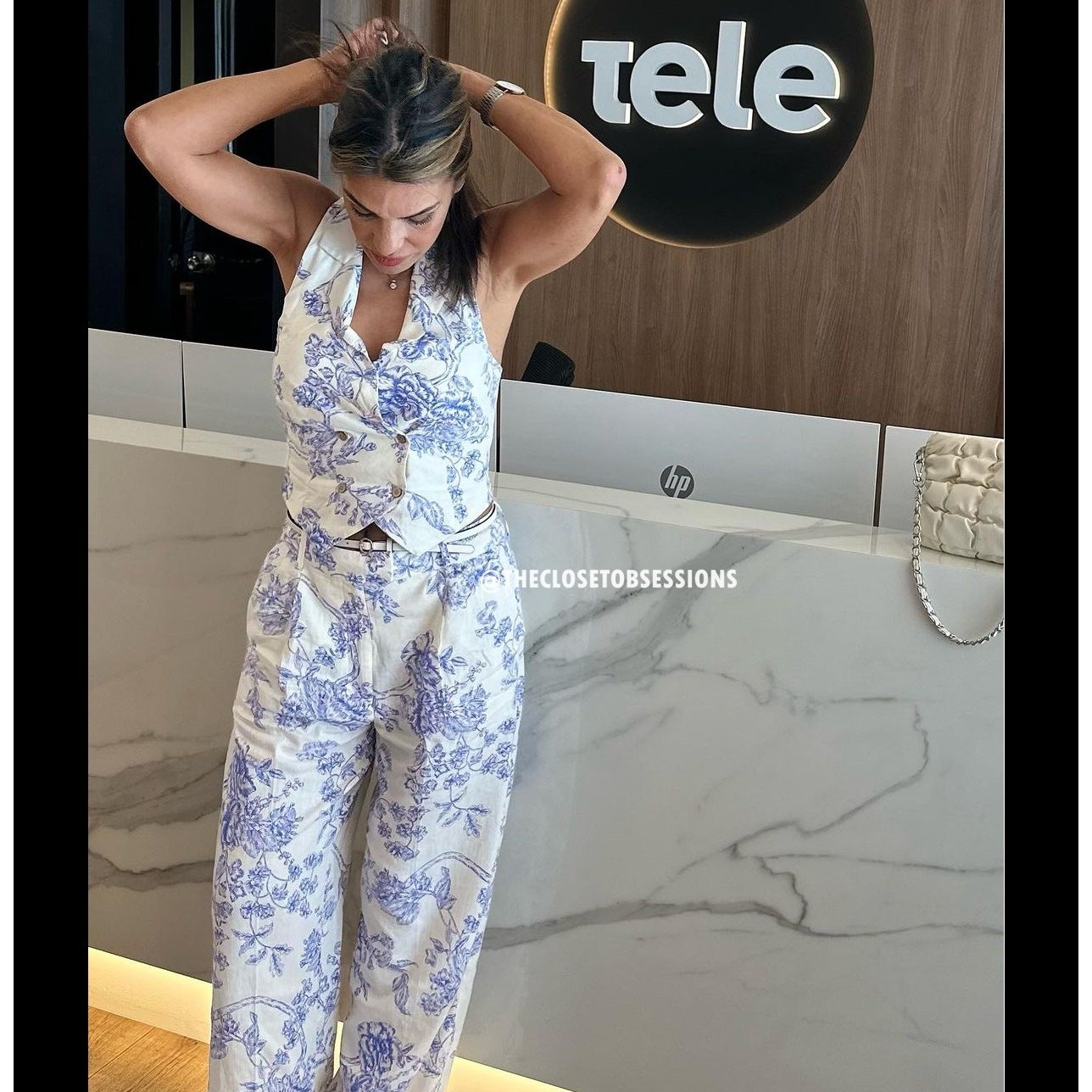 RARE Mango Co-Ord Set – Halter Neck Vest & Wide Leg Pants NWT thumbnail 19