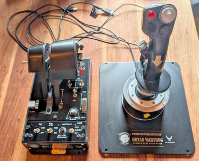 Thrustmaster HOTAS Warthog Set Joystick + Schubhebel 2960720 voll funktionsfähig