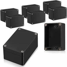 Black IP65 Waterproof Junction Box Case Electrical Cable Wire Connector Outdoor 