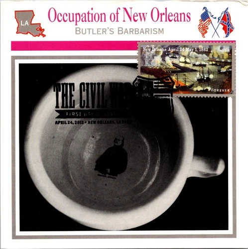 Dr Jim Stamps Maximum Card New Orleans 1862 Forever The Civil War Fdc