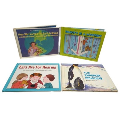 Let's-Read-And-Find-Out Science Books Lot of 4 HC Children Homeschool Vintage 