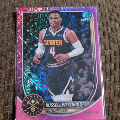 Russell Westbrook Topps Bowman Chrome #BCV-102 Denver Nuggets Serial /199
