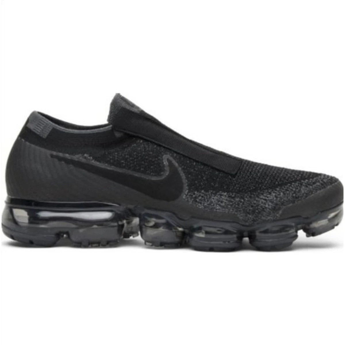 Nike Vapormax Flyknit SE Black Grey Laceless Size 8.5 Nike-Air-VaporMax-SE-Laceless-  main image 4