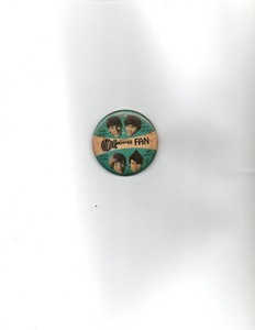 MONKEES Fan Club Pin 2 1/4 Round - Pics with names