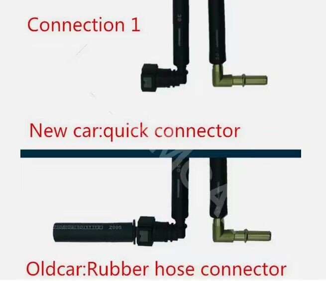 Fuel Injection Pressure Tester Gauge With Connectors Hose Adapter Set for Cars