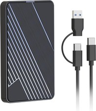 PMHKM 500GB External Hard Drive USB 3.0 and USB-C Mobile HDD Black