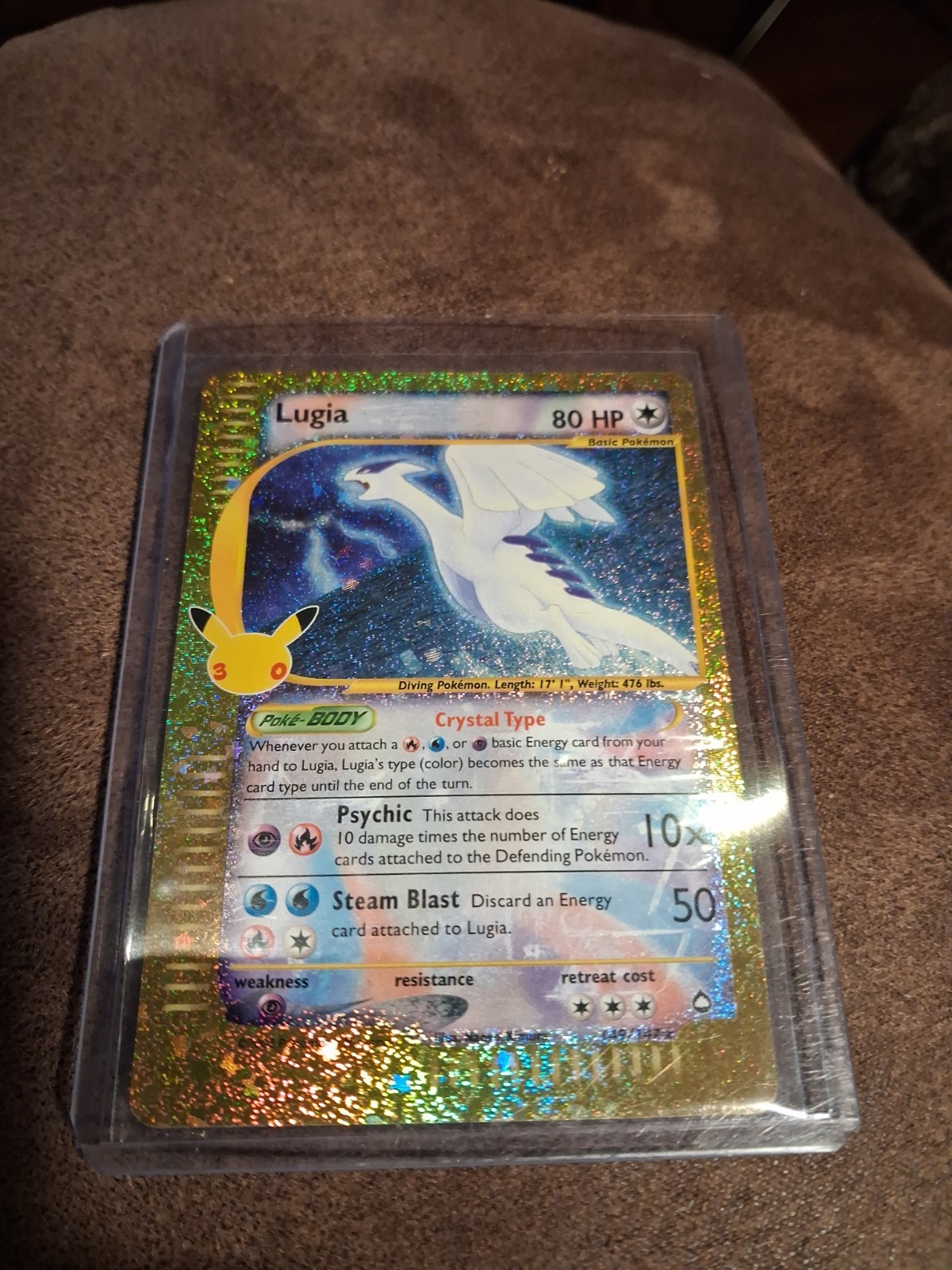 Pokémon TCG Lugia Aquapolis 30th Anniversarry 149/147 Secret Rare Holo