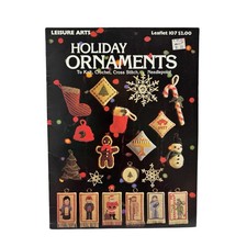 Vintage Holiday Ornaments Design Leaflet Knit Crochet Cross Stitch Needlepoint