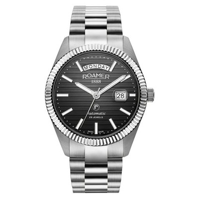 Roamer Primeline Daydate II 981666 41 85 50   Herrenuhr, elegant, modisch, 42 mm