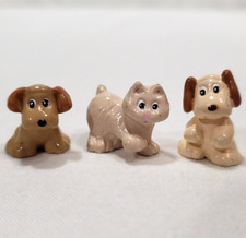 Pound Puppies Mini Figurines Vintage PPI GTI 1998 Miniature Dogs Cat Toys PVC