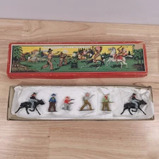 Vintage Johillco Cowboy SERIES Ref. 301X Cowboys Set of 6 in Box