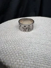 Vintage JMH Sterling Silver Celtic Symbol Band Ring Made in Ireland 925 Size 7.5